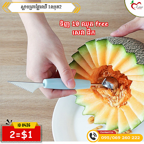 ស្លាបព្រាផ្លែឈើ (2=1$)